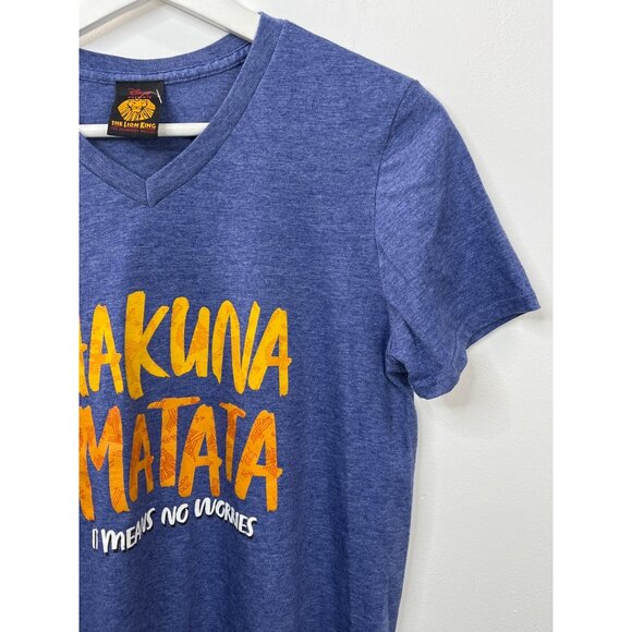 Disney Lion King Graphic Tee Small Blue Hakuna Matata T Shirt - Picture 3 of 12